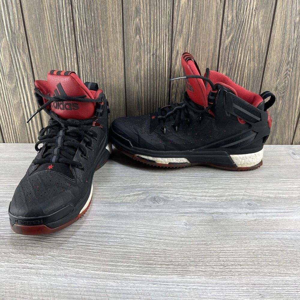 adidas D Rose 6 Boost 'Road 'Black Red Men's Sneakers Shoes Size: 6.5